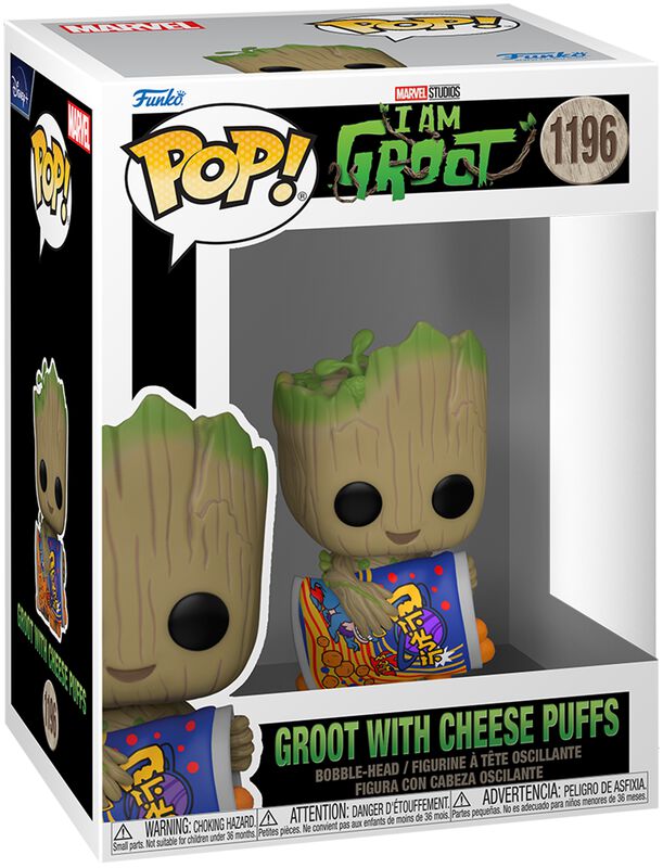 Vinylová figurka č.1196 I am Groot - Groot with Cheese Puffs