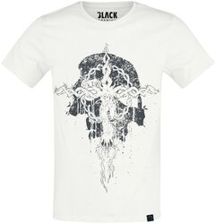 Tričko s lebkou a křížem, Black Premium by EMP, Tričko