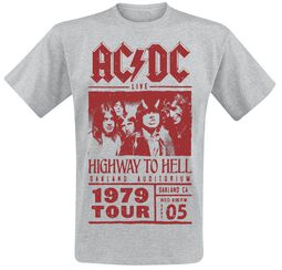 Highway To Hell - Red Photo - 1979 Tour, AC/DC, Tričko