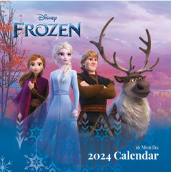 Kalendář na zeď 2024, Frozen, Nástěnný kalendář