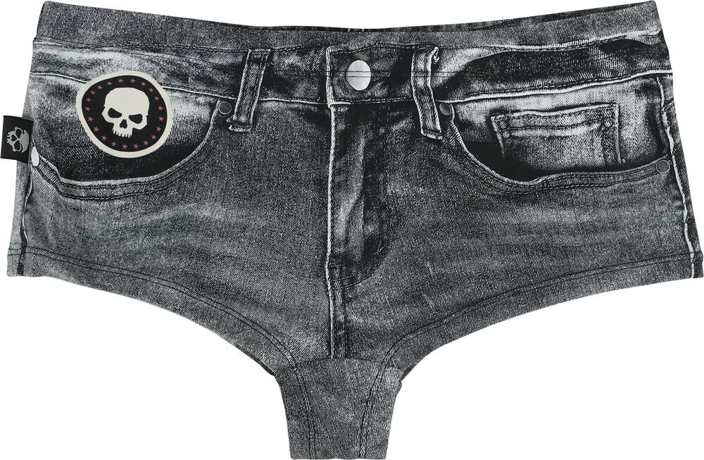 Bikinové kalhotky s denimovým vzhledem