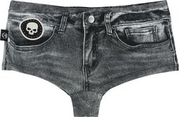 Bikinové kalhotky s denimovým vzhledem, Rock Rebel by EMP, Spodní díl bikin