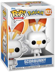 Vinylová figurka č.922 Scorbunny, Pokémon, Funko Pop!