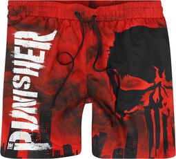Skull - Red Desaster, The Punisher, Plavecké šortky