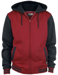 Dvoubarevná bunda na zip, RED by EMP, Mikina s kapucí na zip