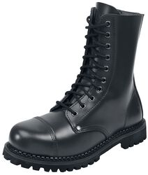 Šněrování boty s ocelovou špičkou, Black Premium by EMP, Boty