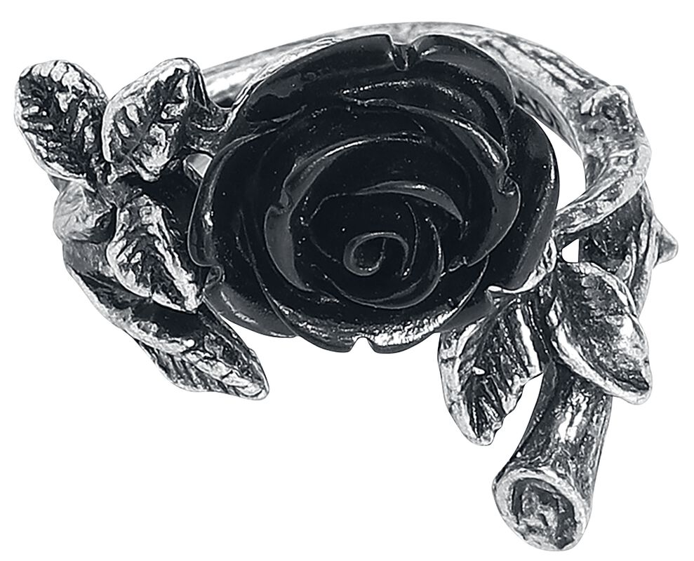Prsten Wild Black Rose