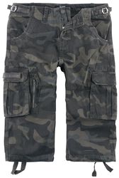 3/4 Army Vintage Shorts, Black Premium by EMP, Kraťasy