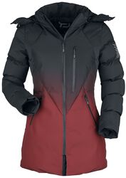 Zimní bunda s červeno-černým barevným stupňováním, RED by EMP, Přechodní bundy