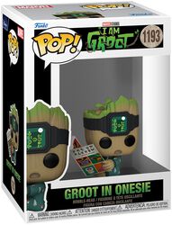 Vinylová figurka č.1193 I am Groot - Groot in onesie, Strážci galaxie, Funko Pop!