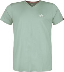 Basic tričko s Véčkovým výstřihem a malým logem, Alpha Industries, Tričko