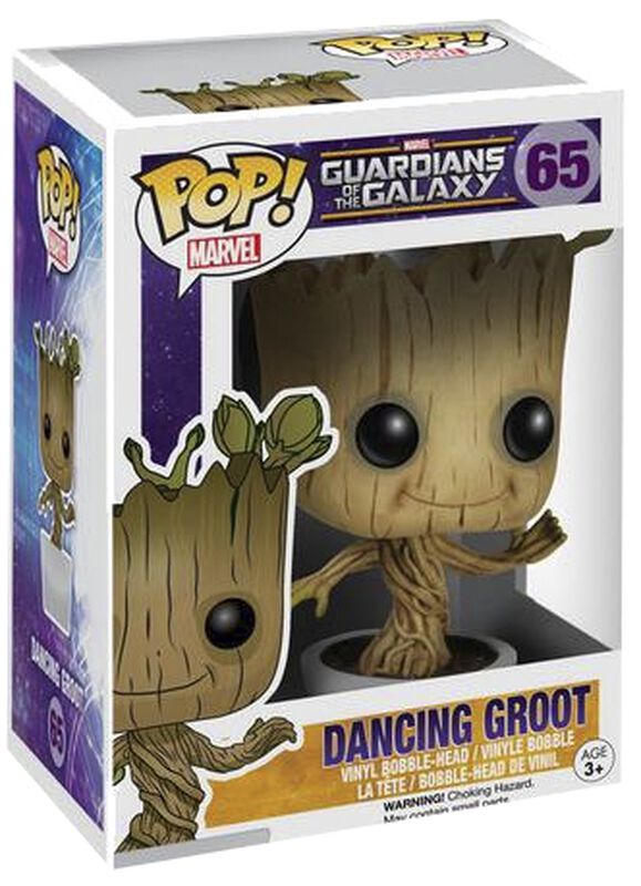 Vinylová figurka s pohyblivou hlavou č. 65 Dancing Groot