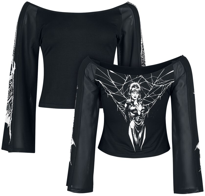 Tričko s dlouhými rukávy Gothicana x Elvira