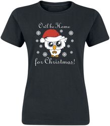 Owl Be Home For Christmas, Tierisch, Tričko