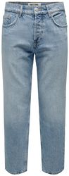 Denimové kalhoty ONSEdge Loose L. Blue 6986, ONLY and SONS, Džíny