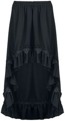 Gotická sukně s asymetrickým lemem, Sinister Gothic, Středně dlouhá sukně