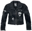 Short Skull Denim Jacket, Rock Rebel by EMP, Džínsová bunda