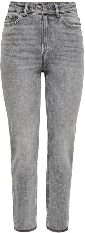 Denimové kalhoty Onlemily NAS027 s vysokým pásem a délkou po kotníky