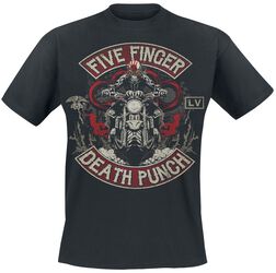 Biker Skully, Five Finger Death Punch, Tričko