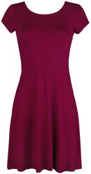 Červené šaty s otvorem na zádech a ozdobným šněrováním, Black Premium by EMP, Krátké šaty