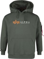 Mikina s logem Alpha, Alpha Industries, Mikina s kapucí