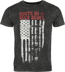 Rock Rebel X Route 66 - T-Shirt, Rock Rebel by EMP, Tričko