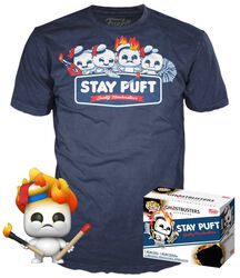POP! a tričko Afterlife - Mini Puft (on fire) (GITD), Ghostbusters, Funko Pop!
