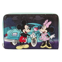 Loungefly - Micky & Minnie Date Night Drive-In, Mickey Mouse, Peněženka