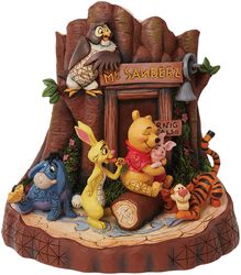 Winnie and Friends - Carved by Heart Collection, Medvídek Pu, Socha