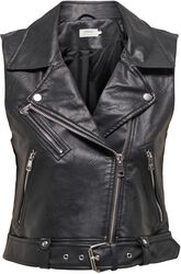 Onlvera Faux Leather Waistcoat, Only, Vesta