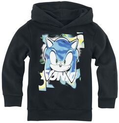 Kids - Sonic face, Sonic The Hedgehog, Mikina s kapucí/svetr