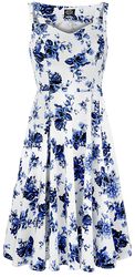 Blue Rosaceae Swing Dress, H&R London, Středně dlouhé šaty