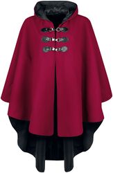 Červený plášť s kapucí, Gothicana by EMP, Pelerína