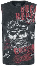 Washed Tank with Print, Rock Rebel by EMP, Tílko