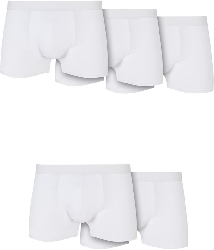 Sada 5 ks jednobarevných boxerek z organické bavlny