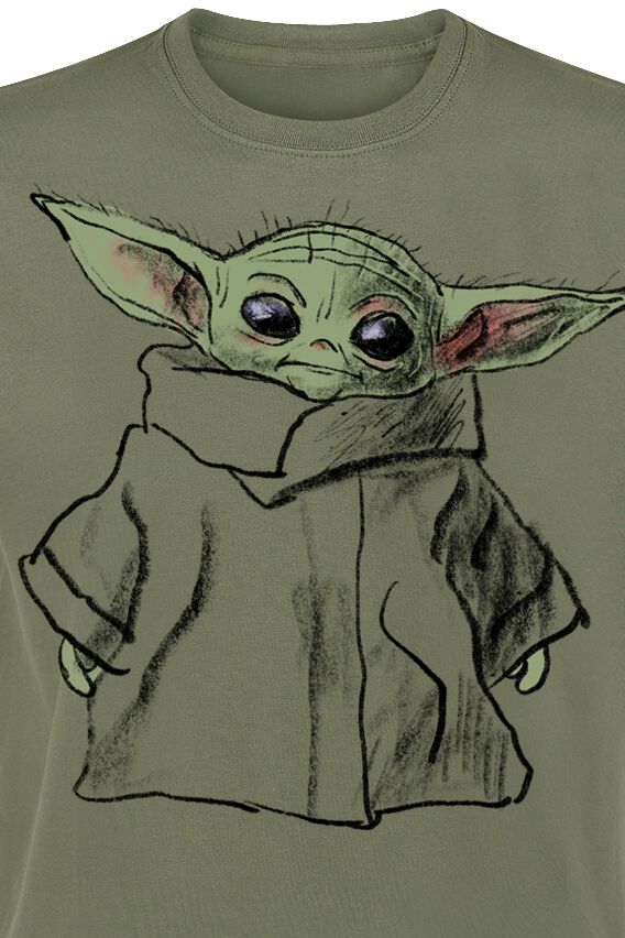 The Mandalorian - Sketch Child | Star Wars Tričko | EMP