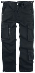 Army Vintage Trousers, Black Premium by EMP, Cargo kalhoty