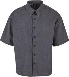 Lightweight Denim Shirt, Urban Classics, Košile s krátkým rukávem