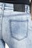 Světle modré džíny Grace s opraným efektem a zahnutými manžetami
