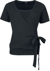 Dvouvrstvé tričko s uzlem, Black Premium by EMP, Tričko