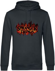 Logo - Consumed in Flame, Stranger Things, Mikina s kapucí