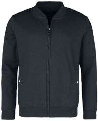 Tepláková bunda v univerzitním stylu, Black Premium by EMP, Mikinové tričko