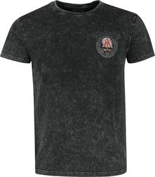 Tričko s potiskem s lebkou, Black Premium by EMP, Tričko