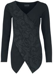 Tričko s dlouhými rukávy a ornamenty, Black Premium by EMP, Tričko s dlouhým rukávem